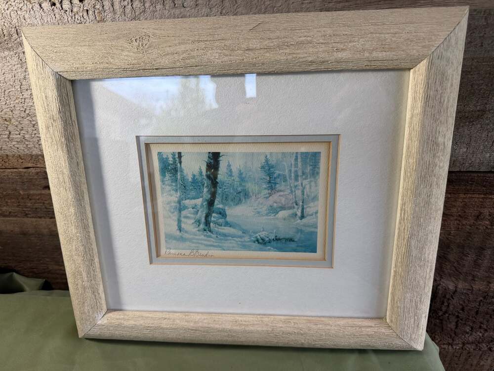 Ramona B. Bendin "Winter Woods" Framed Art Print